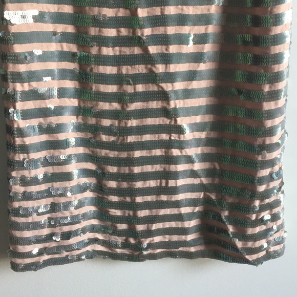 French Connection Silver Sequin Pink Dress, Sz 2 - Picture 3 of 8